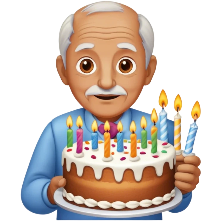Happy birthday old man emoji