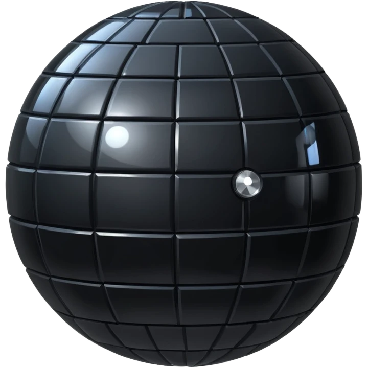 Big black disco ball emoji