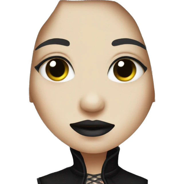 Goth girl emoji