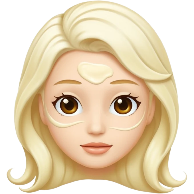 Una mascarilla para el pelo, el producto  emoji