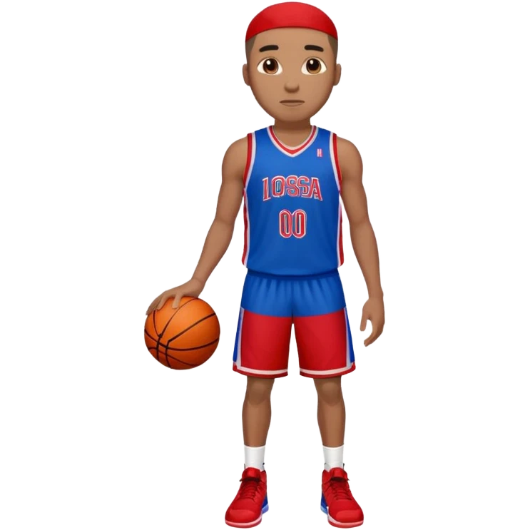 basketball player (#00A3E0) and red (#F9423A) emoji