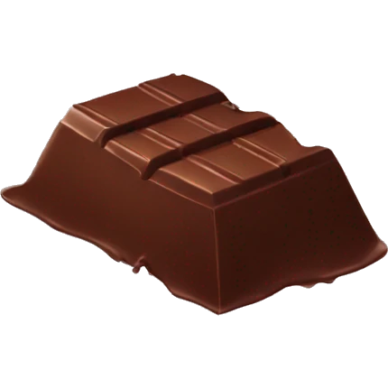 shattered chocolate emoji