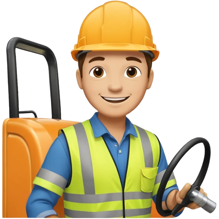Scaffolder driving lorry after passing driving test emoji