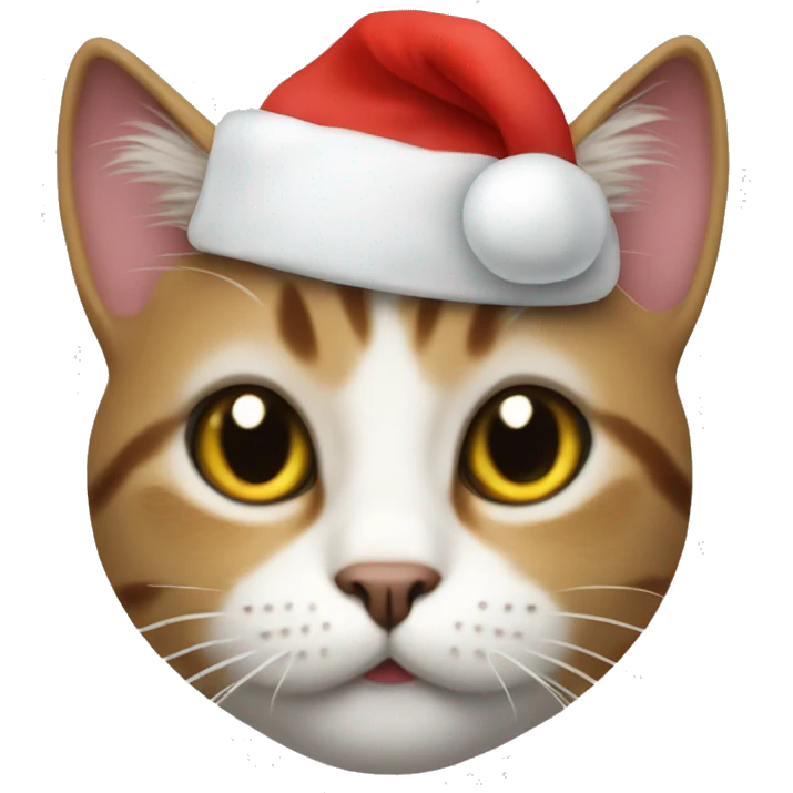 cat with santa hat emoji