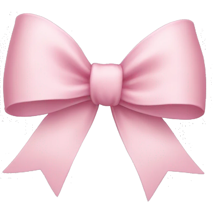 light pink ribbon bow emoji
