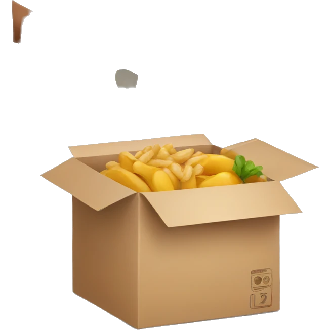 hands giving food box  emoji