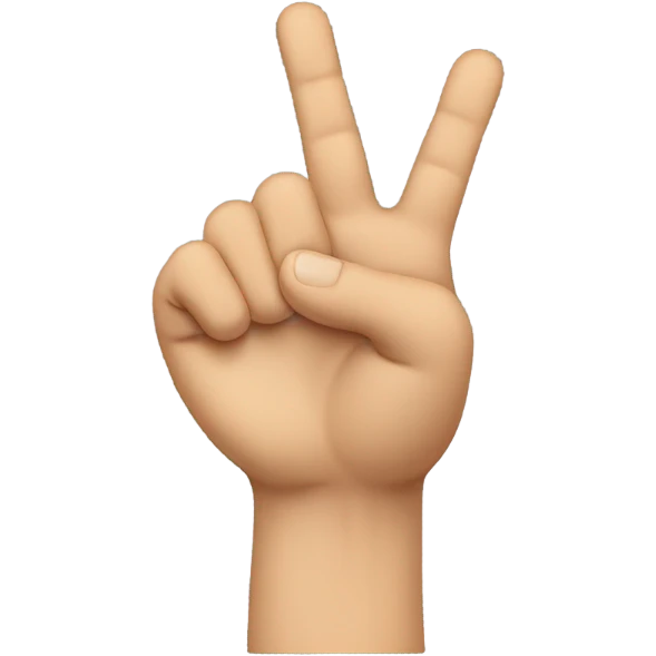 Right hand on chest, left hand raised and pointing to the sky emoji