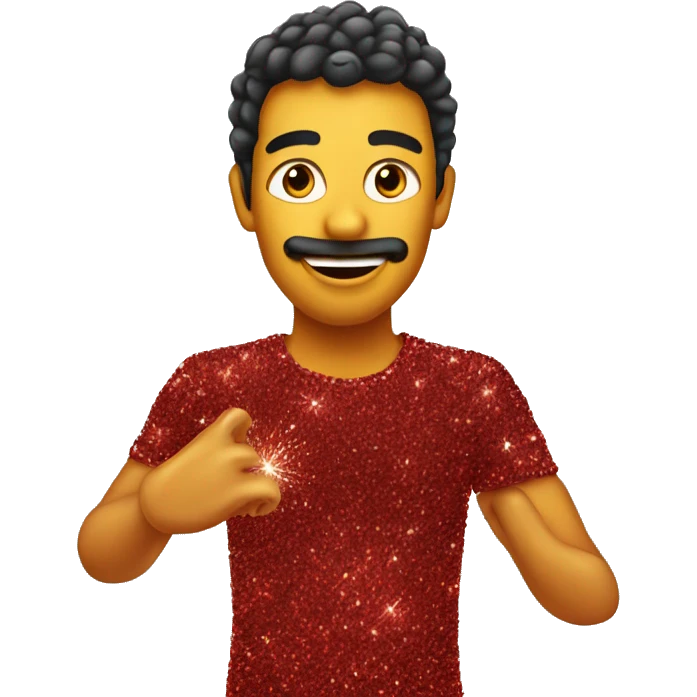 glitter lazt red cheecks emoji