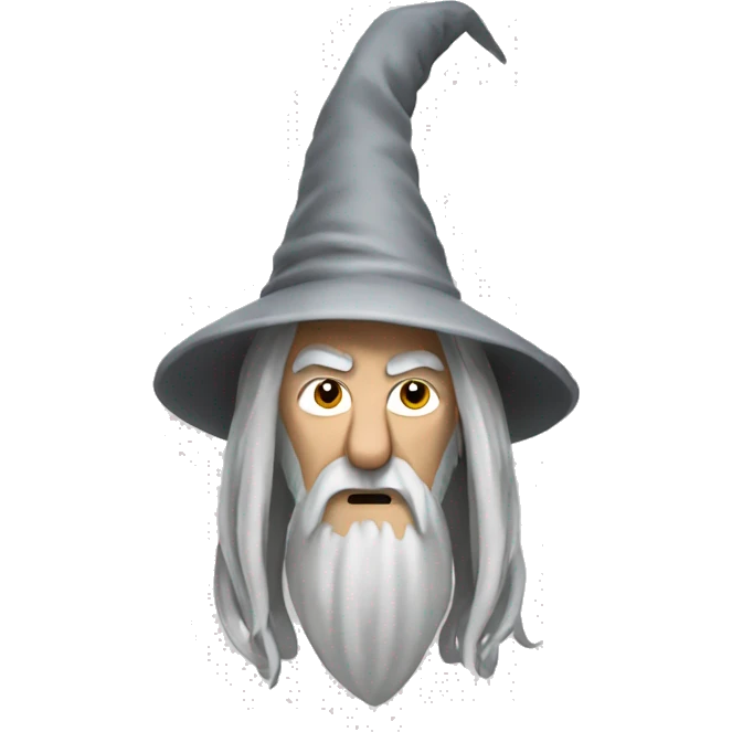 a disgruntled Gandalf emoji
