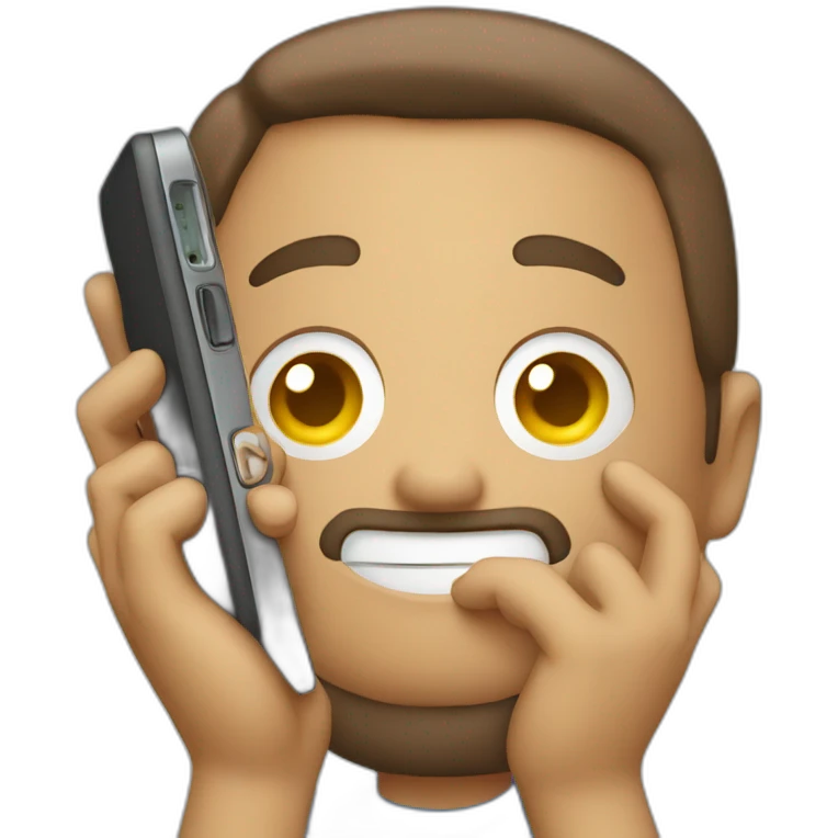 phone in hand emoji