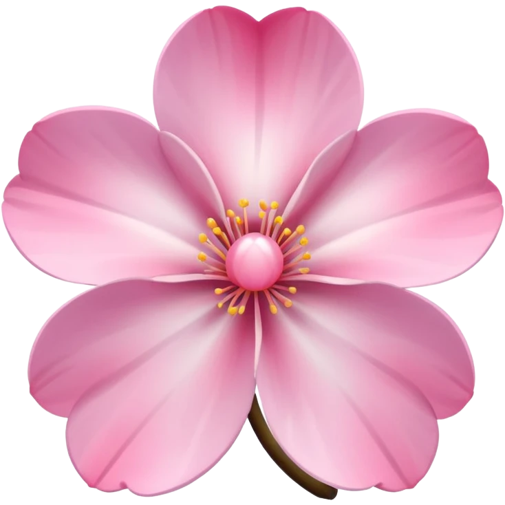 sakura flower with a soft glow emoji