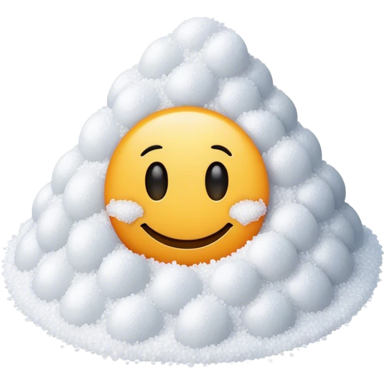 smiley face with a pile of salt emoji