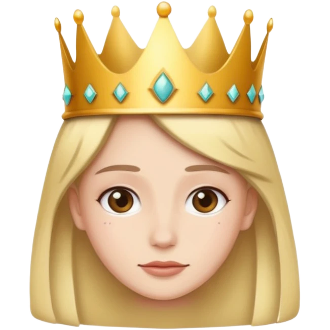 Wearing a crown emoji