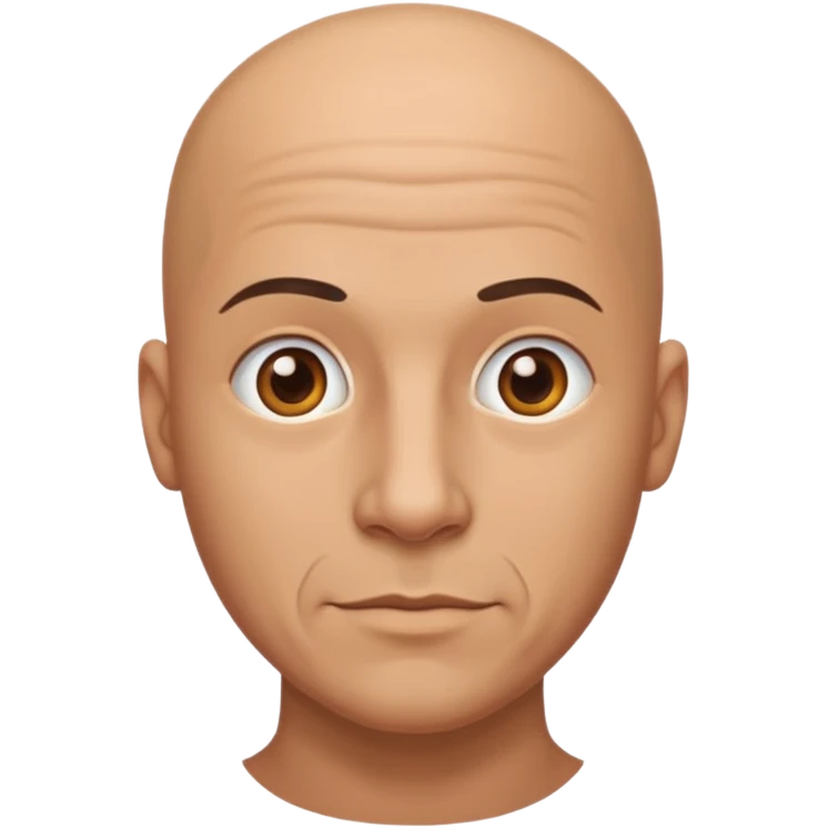 Bald man emoji