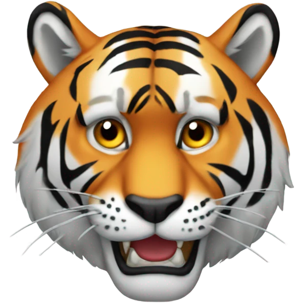 Lunatic tiger emoji