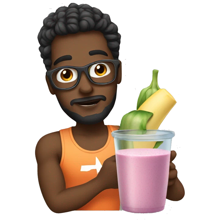 A rockstar making a smoothie  emoji