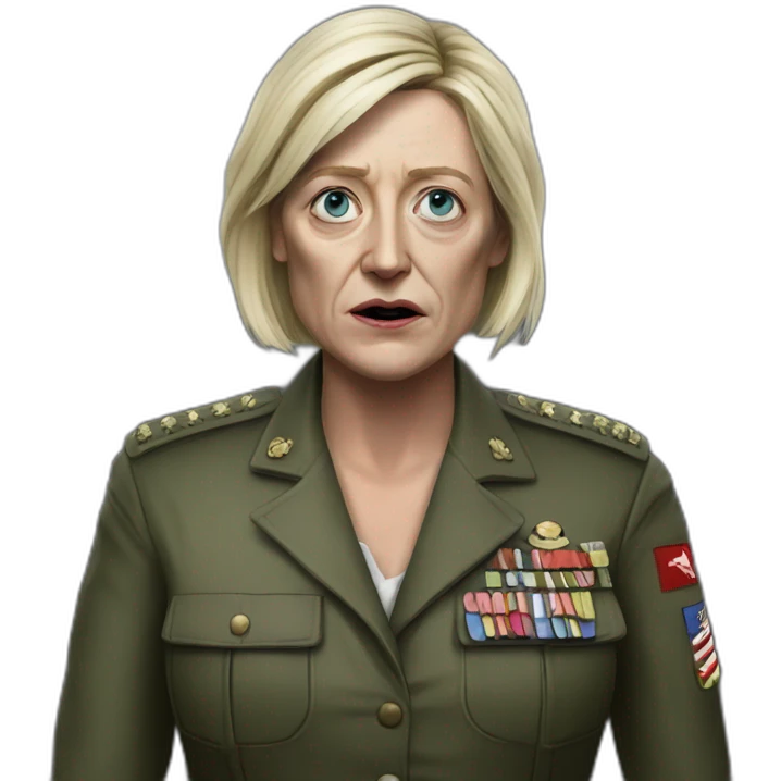 zombie marine lepen hyperrealistic emoji
