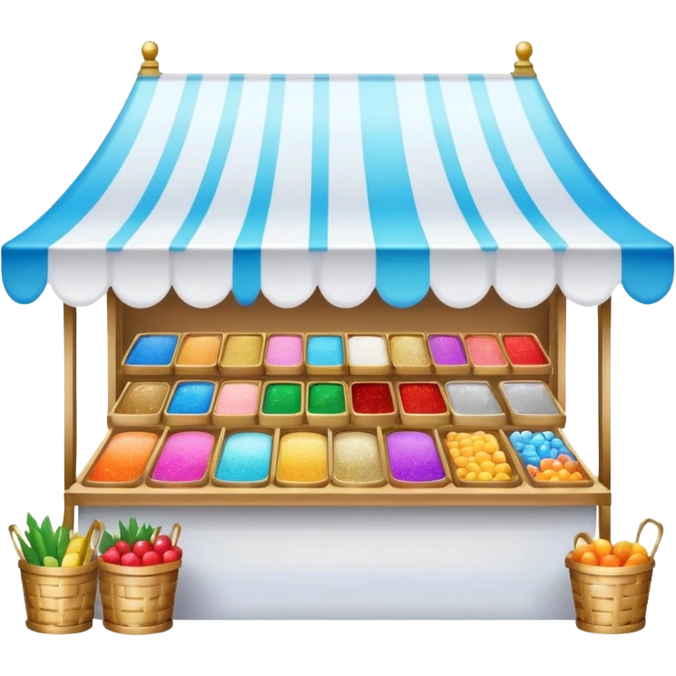 glitter white market emoji