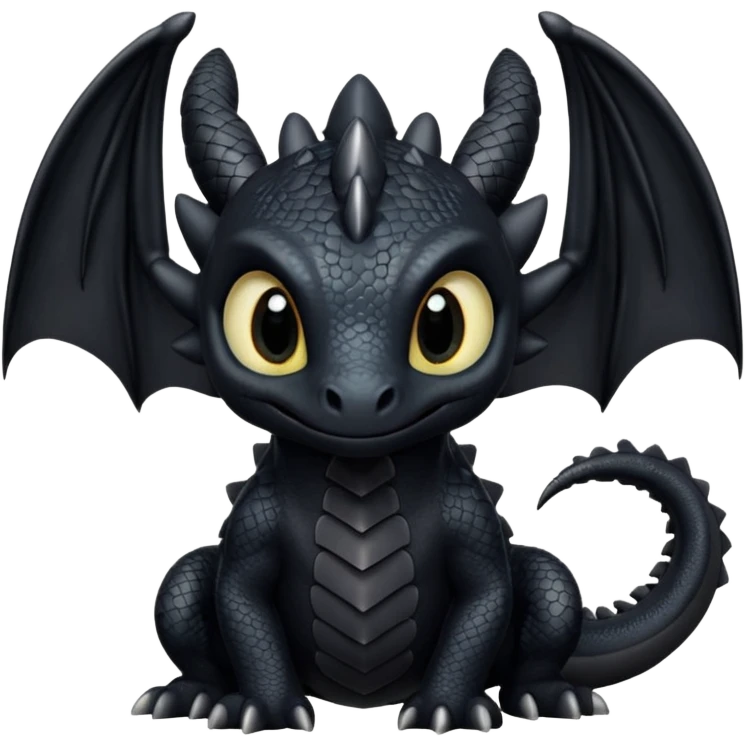 Toothless dragon emoji