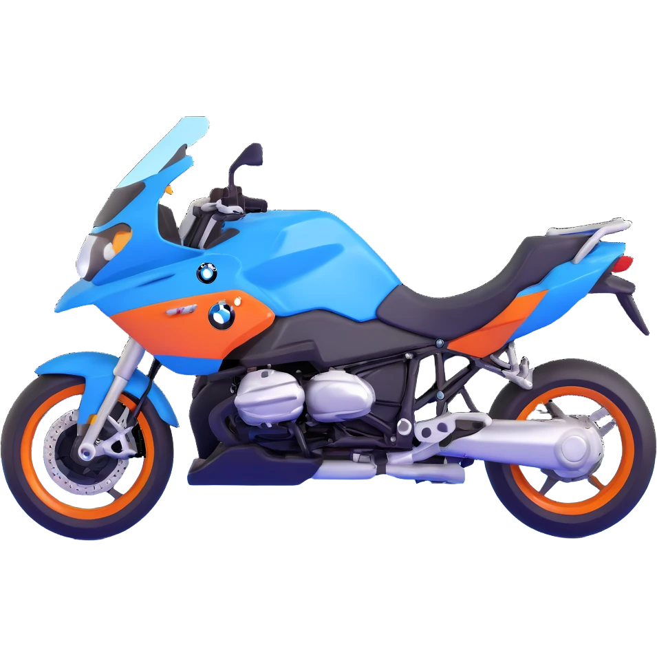 blue BMW motorcycle emoji