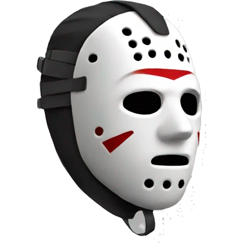 Jason mask left side view  emoji
