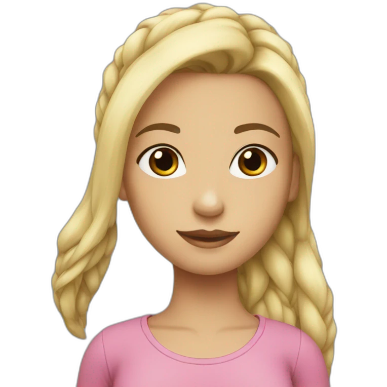 girl-with-black-ponytail-hair emoji