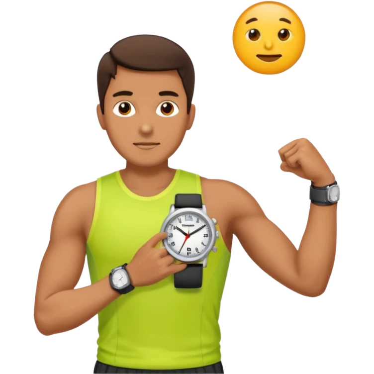 man with sport Watch emoji