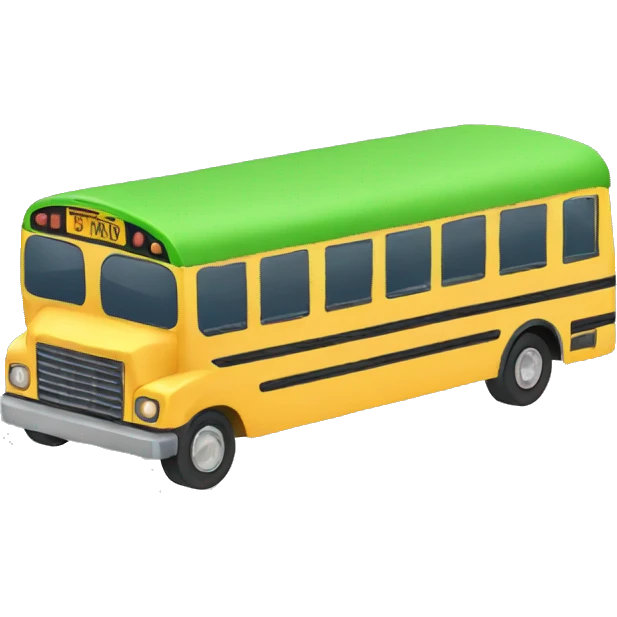bus, top view emoji