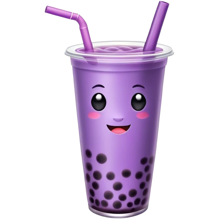 Purple boba tea emoji emoji