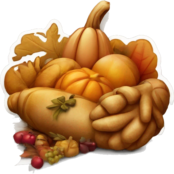 Beautiful sign that says Happy Thanksgiving emoji