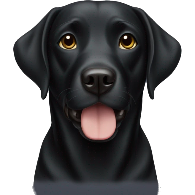 black lab emoji