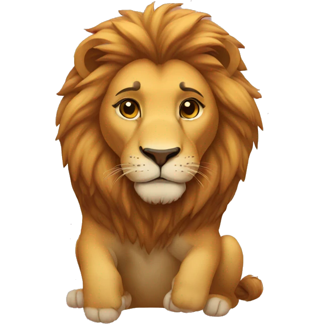 Lion love  emoji