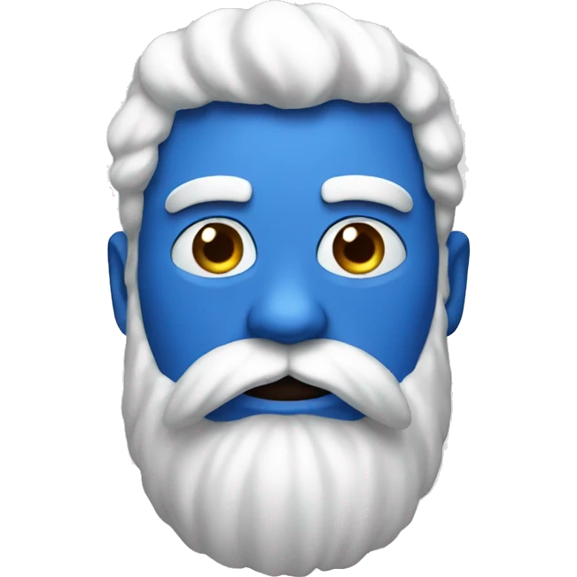 blue giant with a white beard  emoji