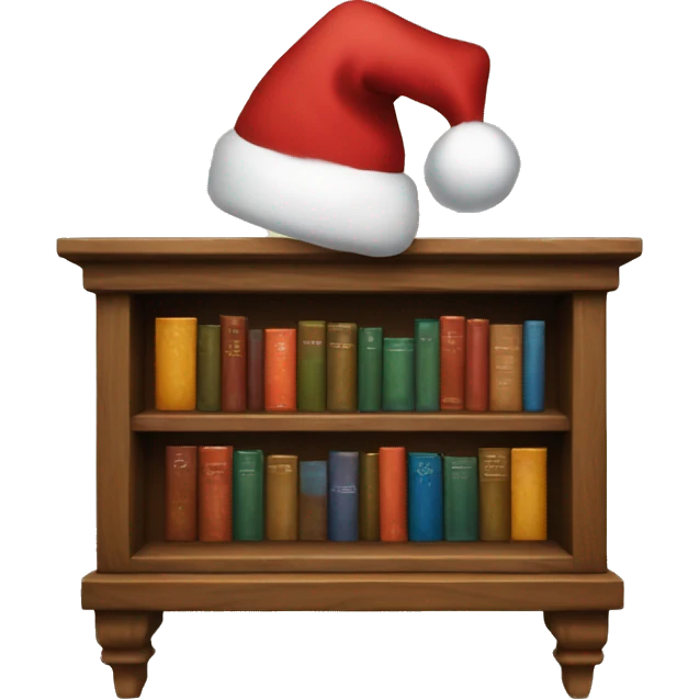 santas bookshelf emoji