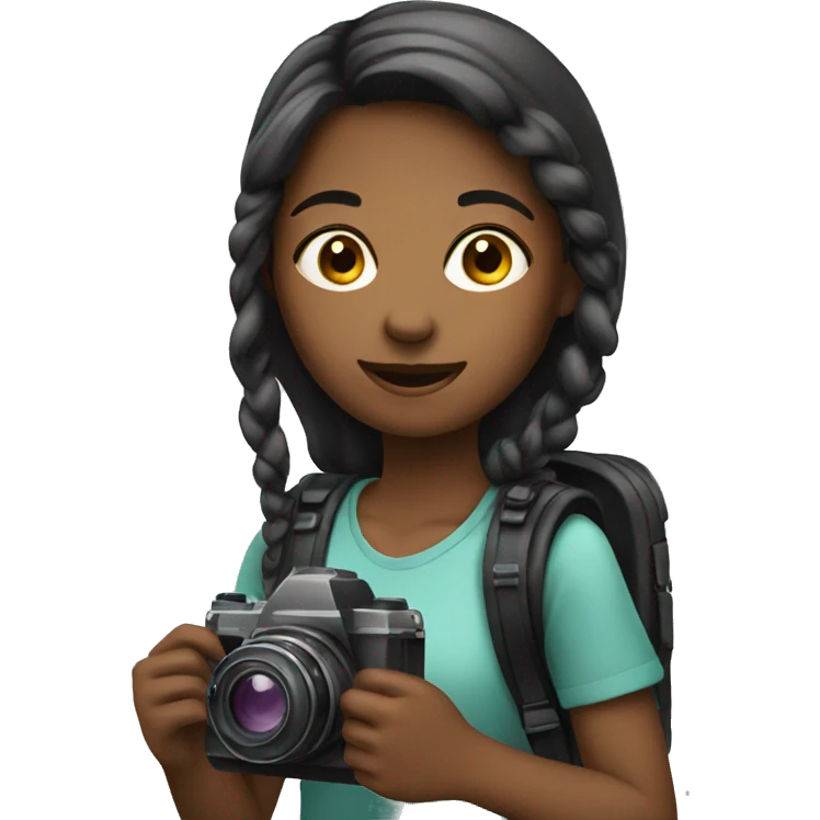 girl with camera emoji