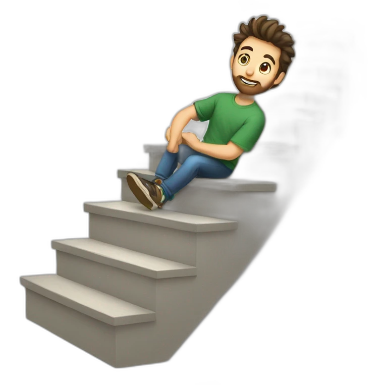 streamer climbing stairs emoji