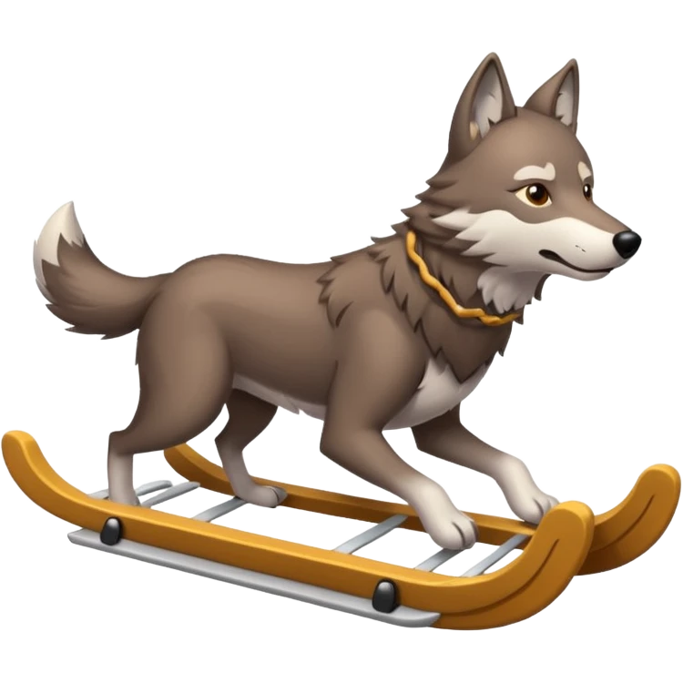 wolf sled emoji