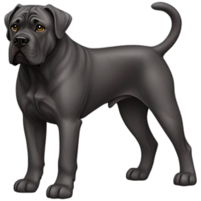 Dog Cane Corso full body emoji