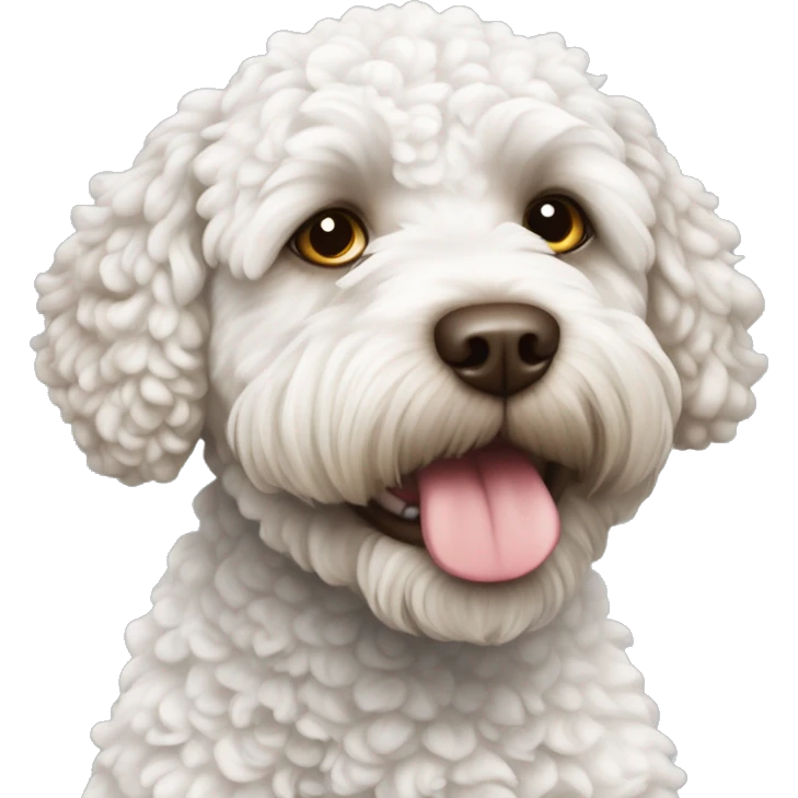 lagotto-romagnolo white emoji