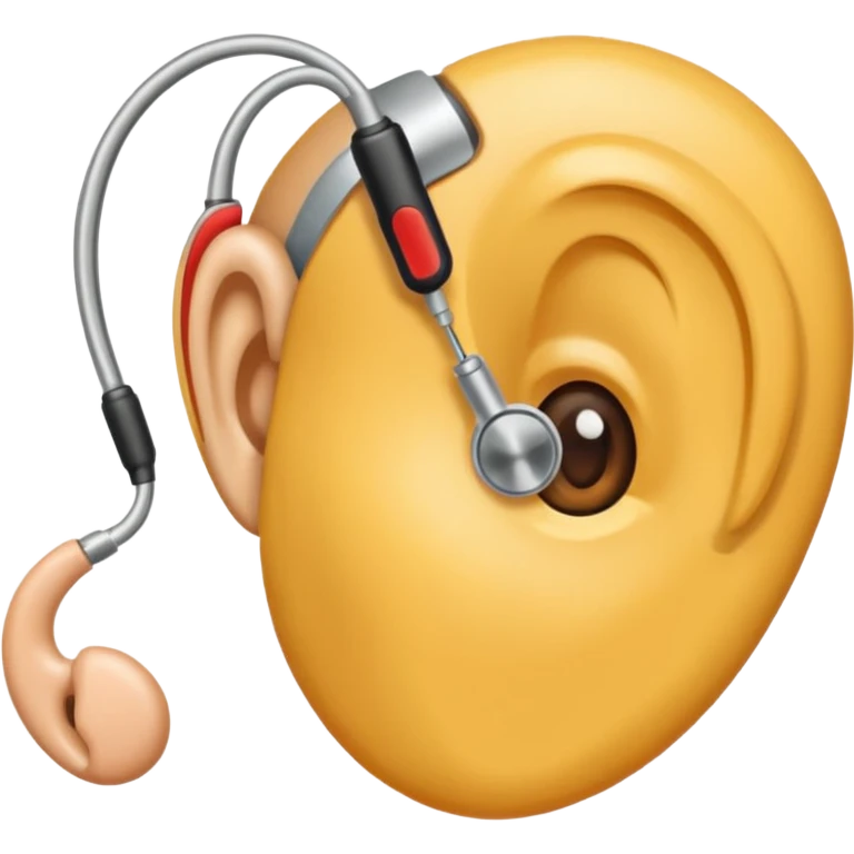 Ear with hearing aid emoji