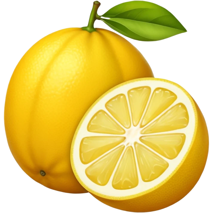 citron dont un a moitie coupe emoji