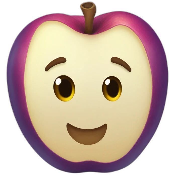 Pomme bleu emoji