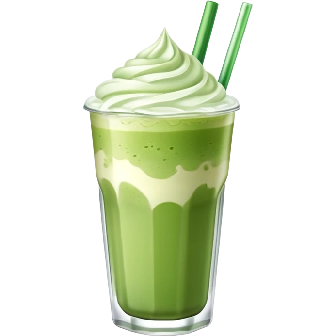 Iced Matcha latte emoji