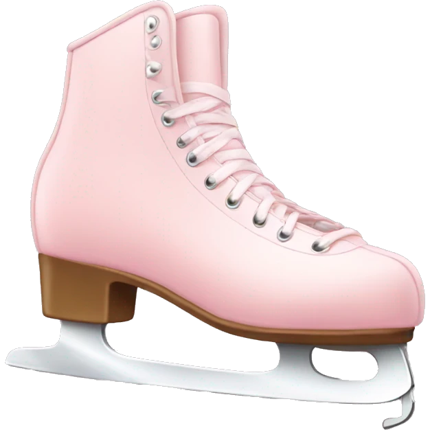 pastel pink ice skates emoji