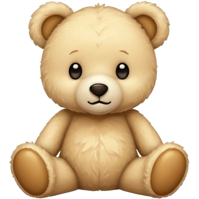 cream teddy bear emoji