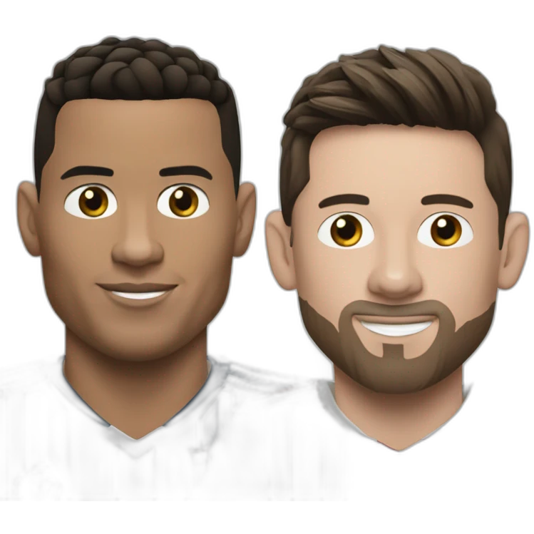 Ronaldo et Messi emoji