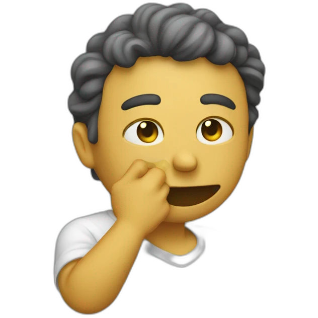 Person who dabs emoji