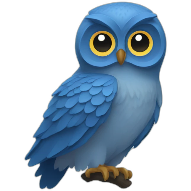 blue-owl-flat emoji