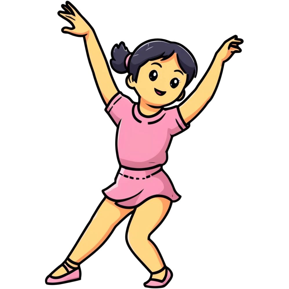 girl dancer moving to music emoji