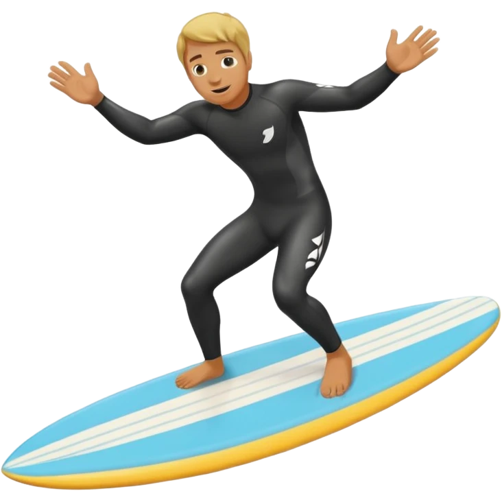Drunk surfing emoji